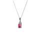 2 - Clarice Rhodolite Garnet and Diamond Pendant 