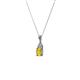 2 - Clarice Yellow Sapphire and Diamond Pendant 
