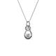 1 - Neoma Diamond Love Knot Slider Pendant 