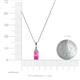 3 - Clarice Pink Sapphire and Diamond Pendant 