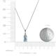 3 - Clarice Aquamarine and Diamond Pendant 