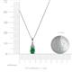 3 - Clarice Emerald and Diamond Pendant 
