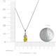 3 - Clarice Yellow Sapphire and Diamond Pendant 
