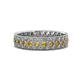 1 - Cailyn Citrine Three Row Eternity Band 