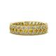 1 - Cailyn Citrine Three Row Eternity Band 