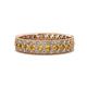 1 - Cailyn Citrine Three Row Eternity Band 