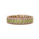 1 - Cailyn Peridot Three Row Eternity Band 