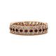 1 - Cailyn Red Garnet Three Row Eternity Band 