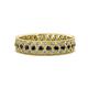 1 - Cailyn Black Diamond Three Row Eternity Band 