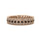 1 - Cailyn Black Diamond Three Row Eternity Band 