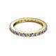 2 - Gracie 2.30 mm Round Iolite and Diamond Eternity Band 