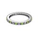 2 - Gracie 2.30 mm Round Peridot and Diamond Eternity Band 