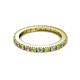 2 - Gracie 2.30 mm Round Peridot and Diamond Eternity Band 
