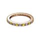 2 - Gracie 2.30 mm Round Yellow and White Diamond Eternity Band 