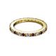 2 - Gracie 2.30 mm Round Red Garnet and Diamond Eternity Band 