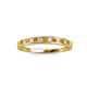 2 - Aqilia 2.00 mm Citrine and Diamond 13 Stone Wedding Band 