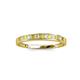 2 - Aqilia 2.00 mm Yellow Sapphire and Diamond 13 Stone Wedding Band 