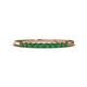 1 - Emlynn 2.00 mm Emerald 10 Stone Wedding Band 