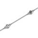 2 - Aizza (5 Stn/3mm) Petite Diamond and Lab Created Alexandrite Station Bracelet 