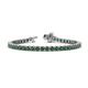 1 - Izarra 3.90 mm Lab Created Alexandrite Eternity Tennis Bracelet 