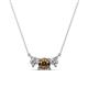 1 - Raia Smoky Quartz and Diamond Three Stone Pendant 