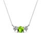 1 - Raia Peridot and Diamond Three Stone Pendant 