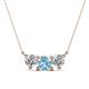1 - Raia Aquamarine and Diamond Three Stone Pendant 