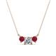 1 - Raia Ruby and Diamond Three Stone Pendant 