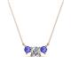 1 - Raia Tanzanite and Diamond Three Stone Pendant 