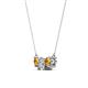 2 - Raia Citrine and Diamond Three Stone Pendant 