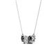 2 - Raia Black and White Diamond Three Stone Pendant 