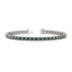 1 - Cliona 3.30 mm Lab Created Alexandrite Eternity Tennis Bracelet 