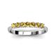 2 - Reina 3.00 mm Citrine 7 Stone Wedding Band 