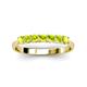 2 - Reina 3.00 mm Peridot 7 Stone Wedding Band 