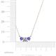 4 - Raia Tanzanite and Diamond Three Stone Pendant 
