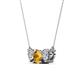 2 - Raia Citrine and Diamond Three Stone Pendant 