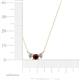 4 - Raia Red Garnet and Diamond Three Stone Pendant 