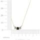 4 - Raia Black and White Diamond Three Stone Pendant 