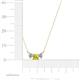 4 - Raia Yellow and White Diamond Three Stone Pendant 