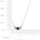 4 - Raia Diamond and Lab Created Alexandrite Three Stone Pendant 