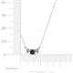 4 - Raia Diamond and Lab Created Alexandrite Three Stone Pendant 