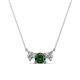 1 - Raia Diamond and Lab Created Alexandrite Three Stone Pendant 