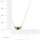 4 - Raia Smoky Quartz and Diamond Three Stone Pendant 