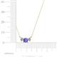 4 - Raia Tanzanite and Diamond Three Stone Pendant 