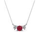 1 - Raia Ruby and Diamond Three Stone Pendant 