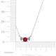 4 - Raia Ruby and Diamond Three Stone Pendant 