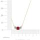 4 - Raia Ruby and Diamond Three Stone Pendant 