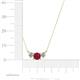 4 - Raia Ruby and Diamond Three Stone Pendant 