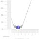 4 - Raia Tanzanite and Diamond Three Stone Pendant 