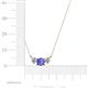 4 - Raia Tanzanite and Diamond Three Stone Pendant 